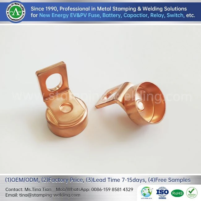 Copper Outer End Caps For Electric Vehicle Fuses