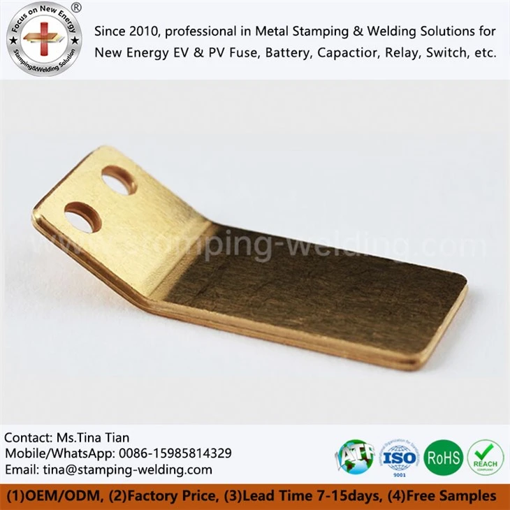 Customized Brass Stamping Contact Parts For Wall Socket Plug