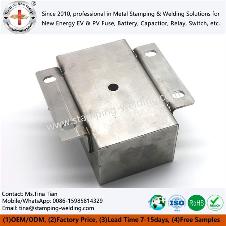 Capacitor stainless steel case