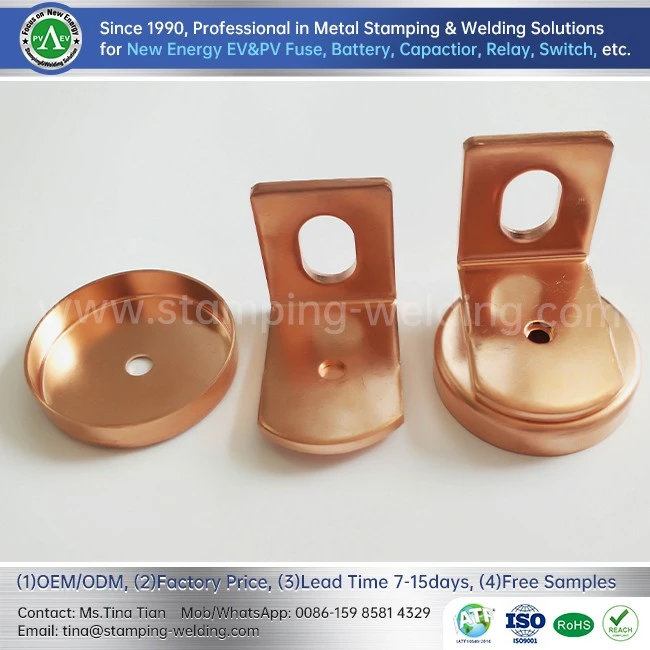 Copper caps for EV fuse