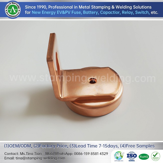 Copper Contact Cap for EV Fuse