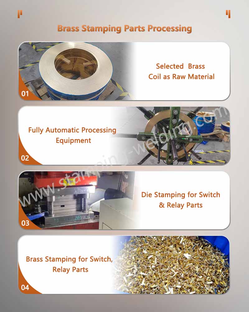 Brass Stamping Parts for new energy Processing Brass Stamping Parts for new energy Processing