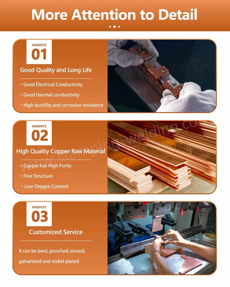Details of Vertical Copper Bonding Busbar Details of Vertical Copper Bonding Busbar